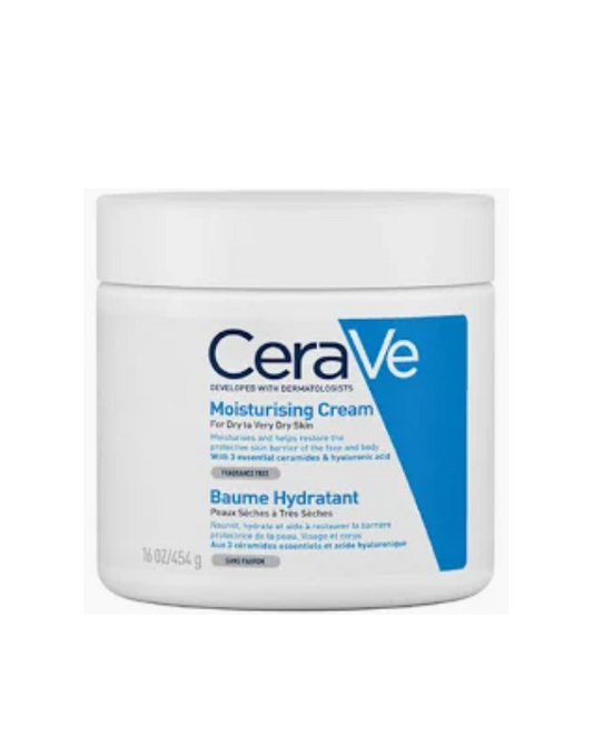 CeraVe Moisturizing Cream For Dry To Very Dry Skin With Ceramides & Hyaluronic Acid (454 gm)