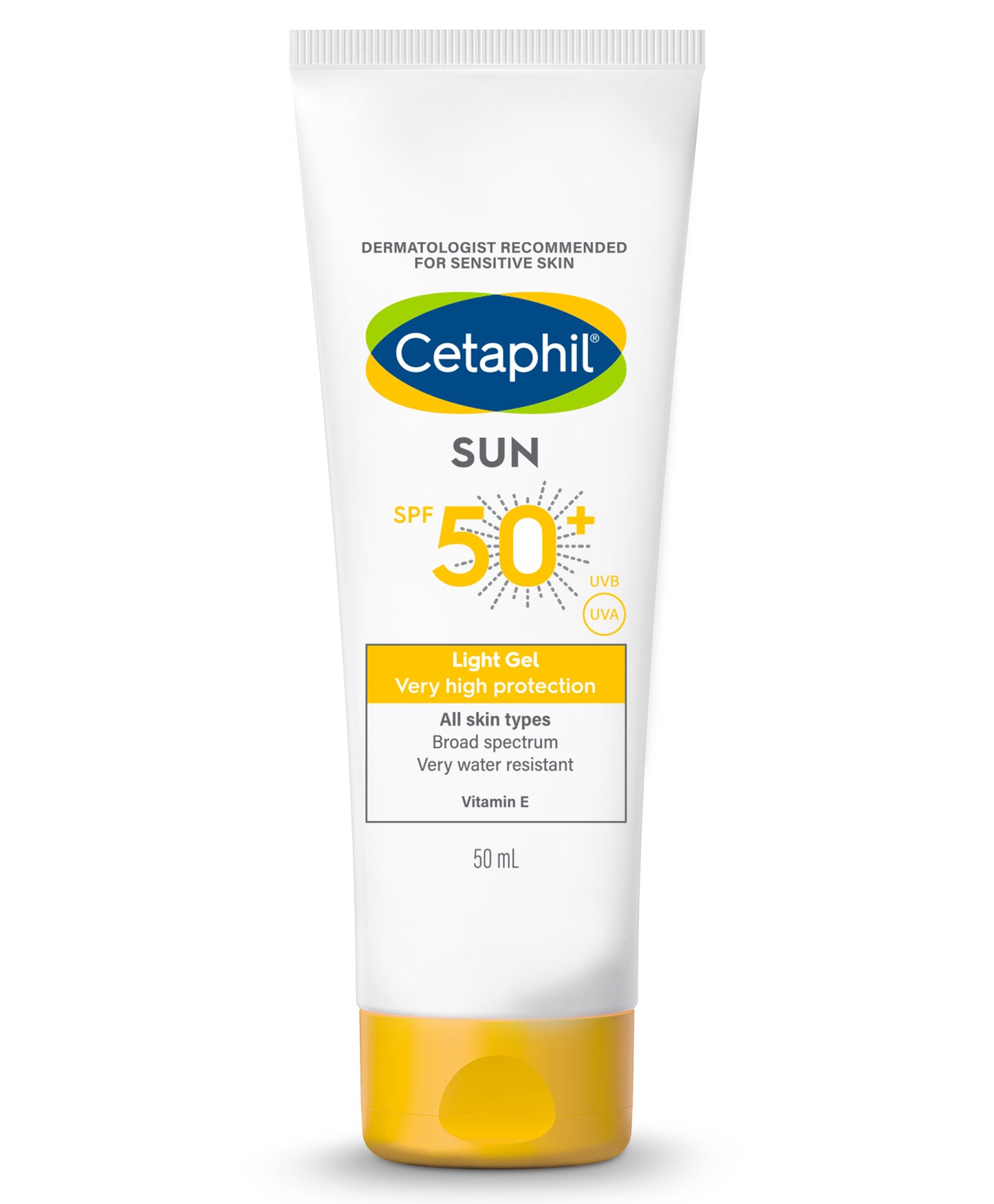 cetaphil sun spf 50+ very high protection light gel