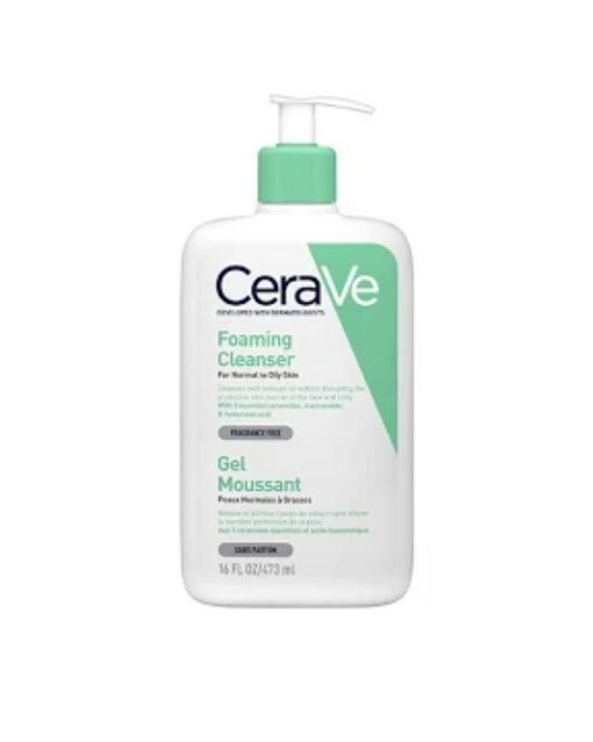 CeraVe Foaming Cleanser Face Wash For Oily Skin With Hyaluronic Acid, Ceramides & Niacinamide (236 Ml)