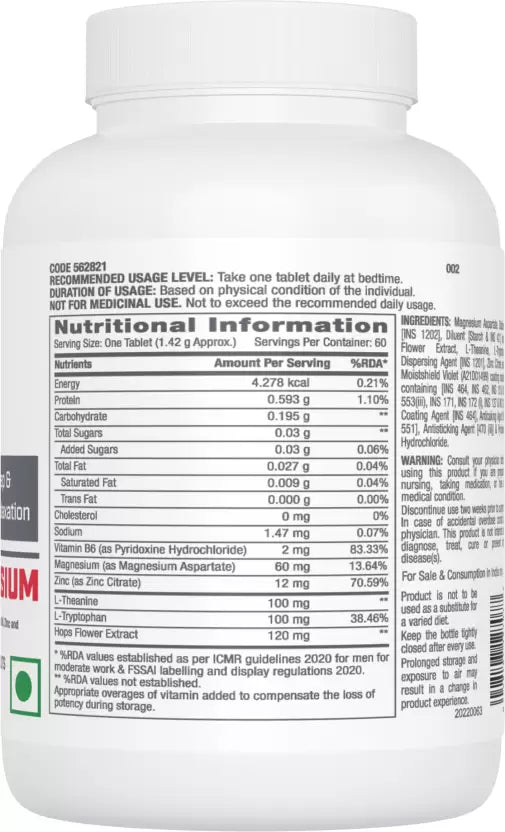 GNC Pro Performance Zinc Magnesium Amino Complex for Restful Sleep, Relieves Stress & Boosts Immunity