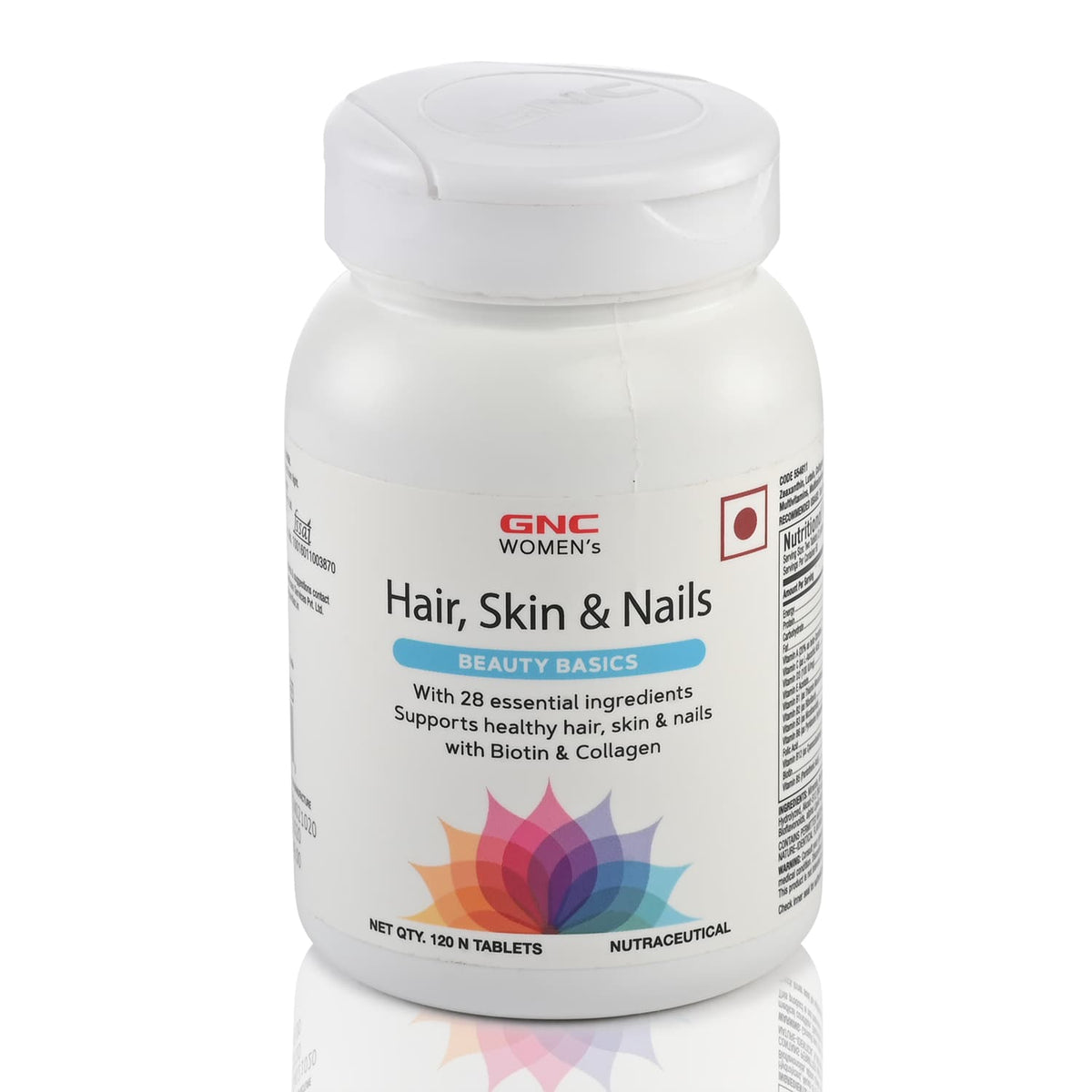 Multivim GNC Women's Hair, Skin & Nails Multivitamin with Biotin | Hair Fall ...